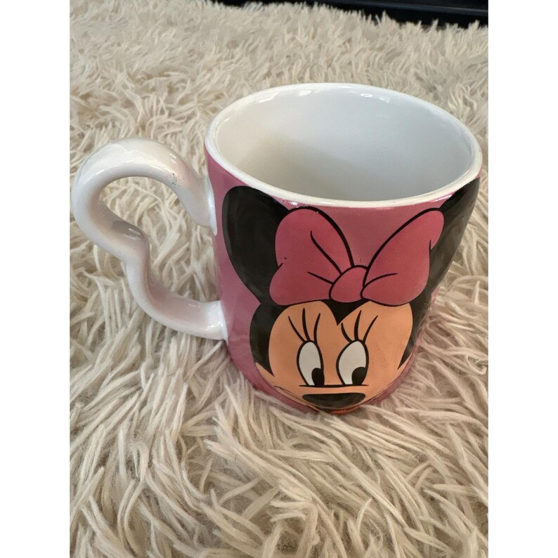 Monogram International Disney Minnie Maus Pink Tasse Herz Griff Bild 2