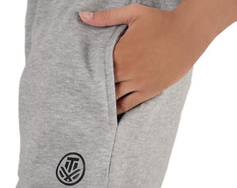 Herren Fleece Jogger | Mittelschwerer, schwarz-grauer Arbeitskleidungsanzug