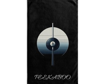 Pool Ball 8 Hand Towel – Gift for Billiards Player