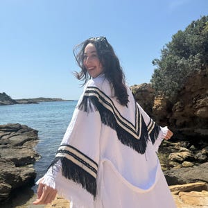 Festival Robe, Boho Kimono Robe, Sustainable Clothing, Double Gauze Coton Spa Robe, Luxury Bridal Robe, Morning Robe, Stone Printed Kimono