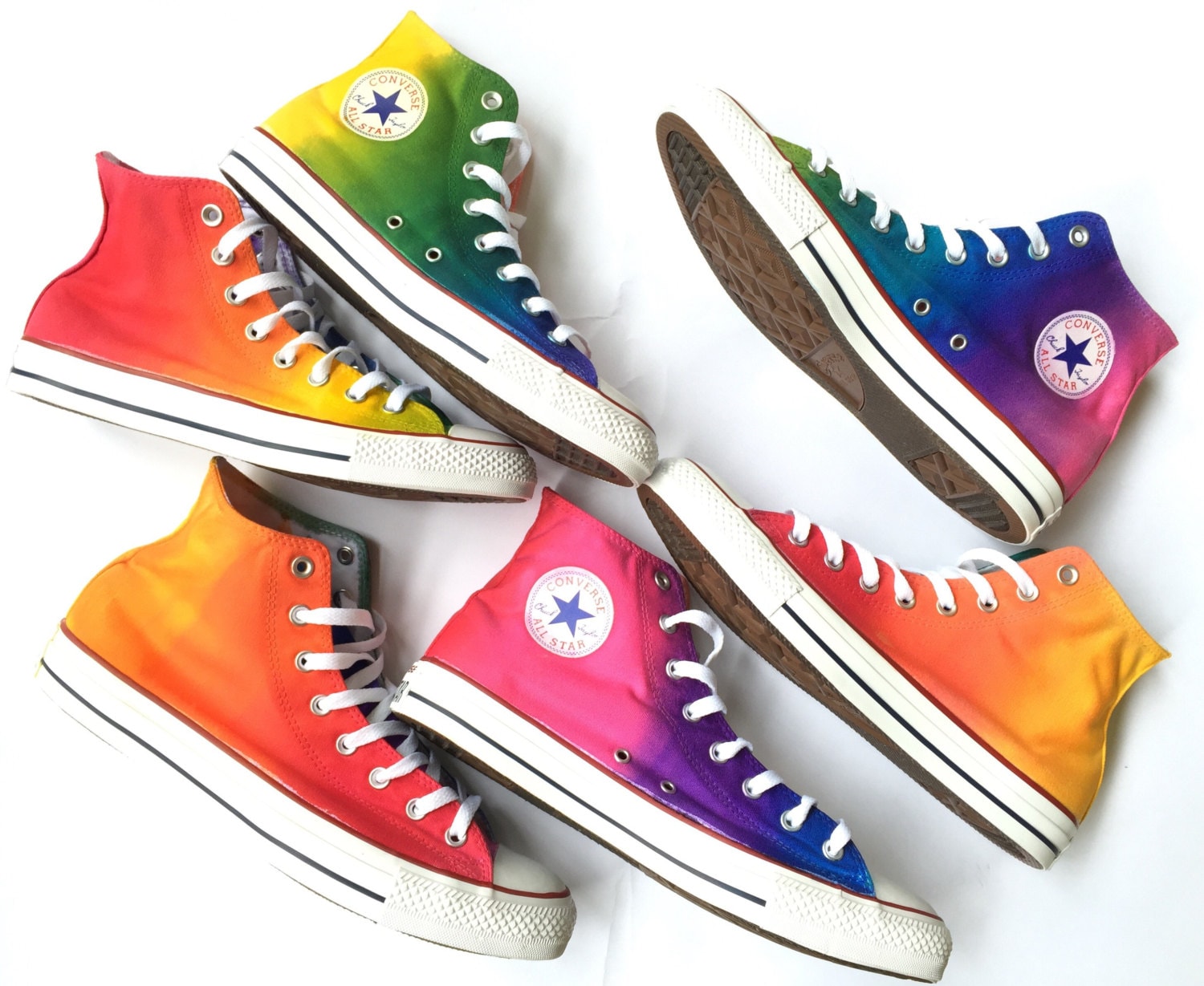 rainbow tie dye converse
