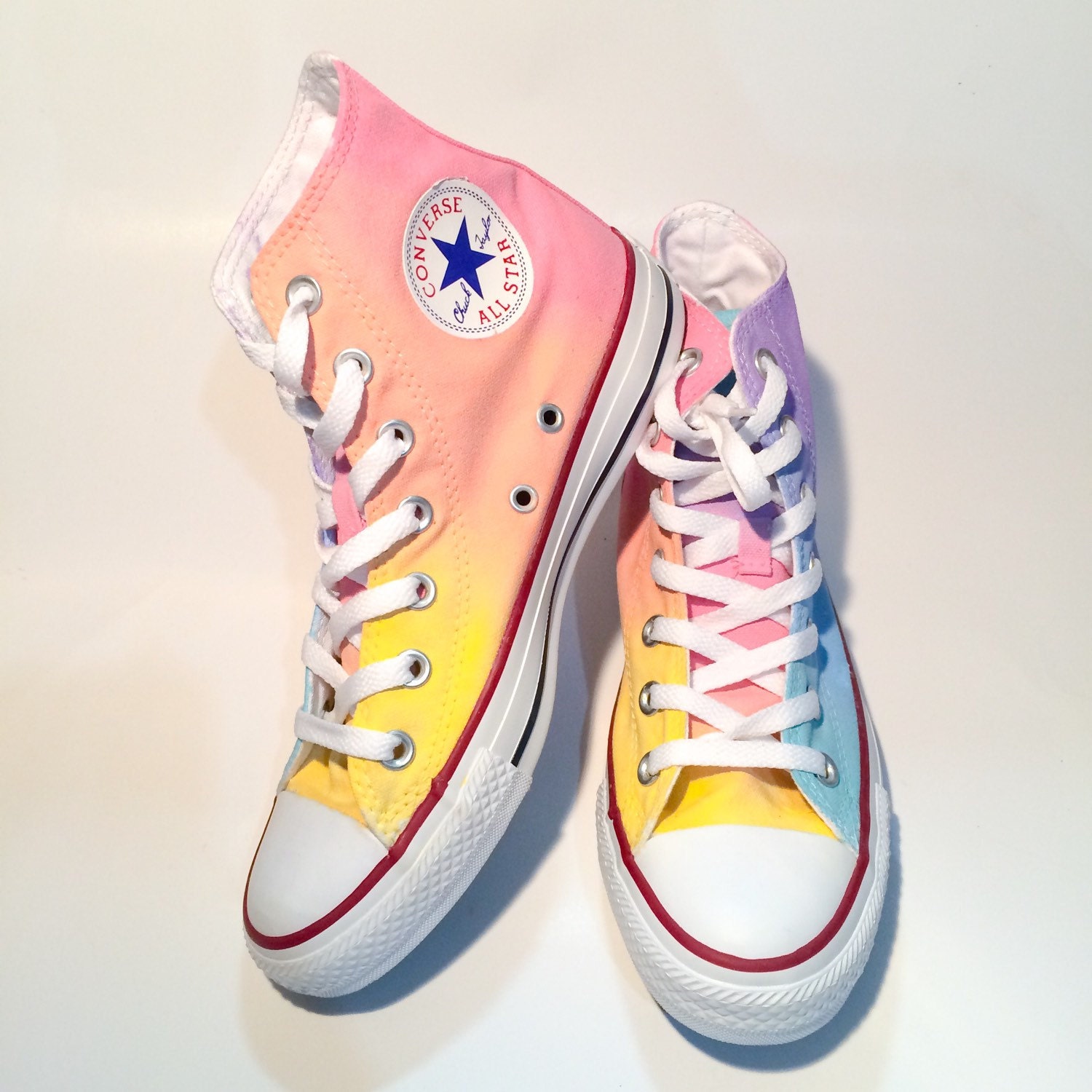 Ombre Pastel High Top Custom Converse Etsy