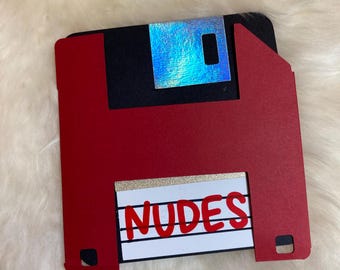 Hard Drive, Floppy Disk Blank Greeting Card