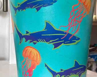 Jellies and Jaws Planter Pot