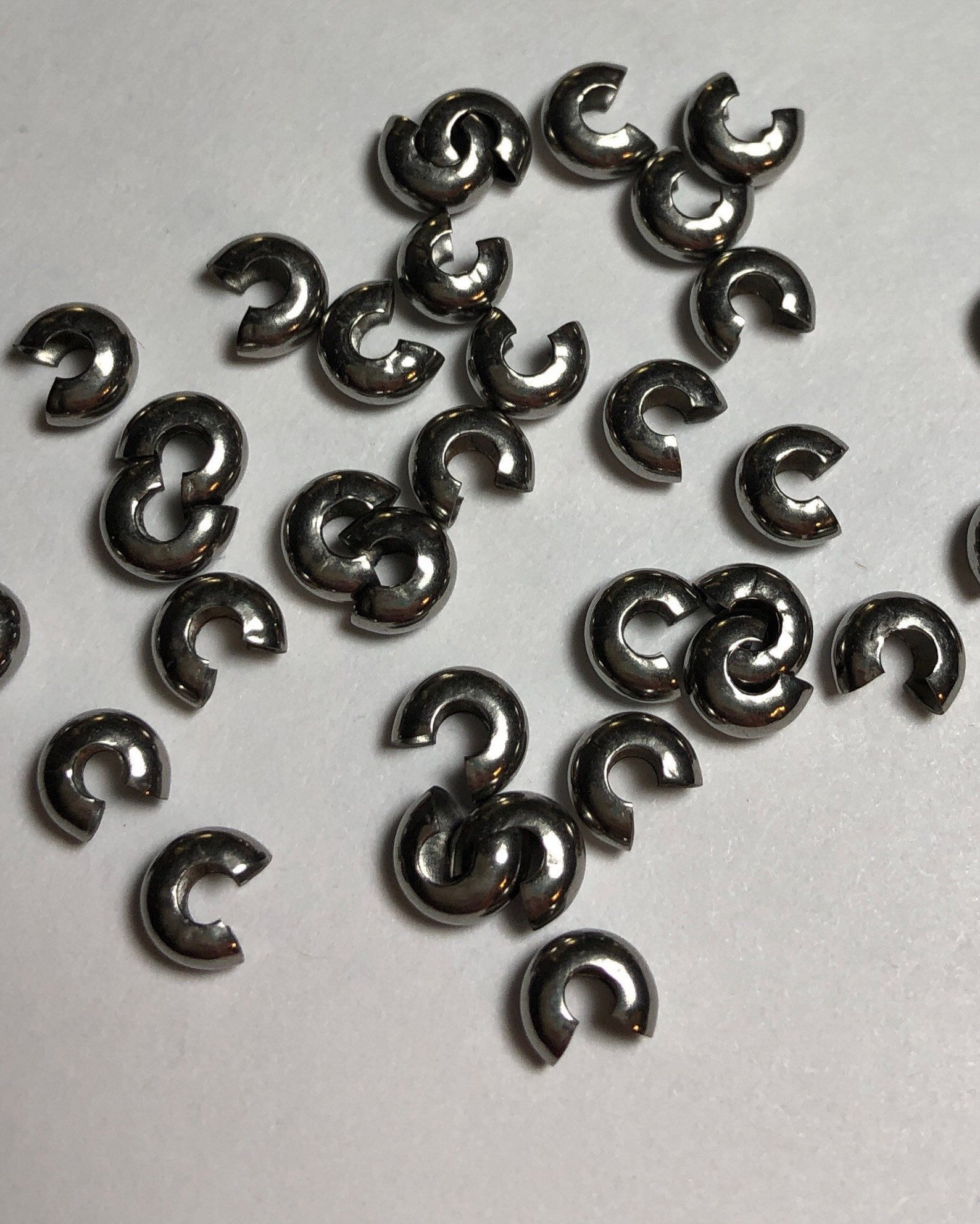50 Pieces of Stainless Steel Crimp Covers Crimps Crimp Etsy