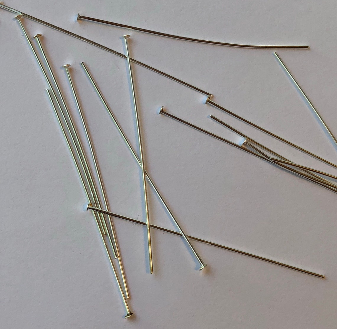 100 Pieces of Metal Jewelry Findings Headpins 50mm Silver Etsy