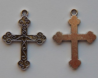 Jesus Four Way Cross Double Sided I Am Catholic 1 Inch Medal - Etsy