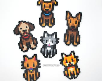 Stardew Valley Pets // Cat Dog Animals Perler Beads