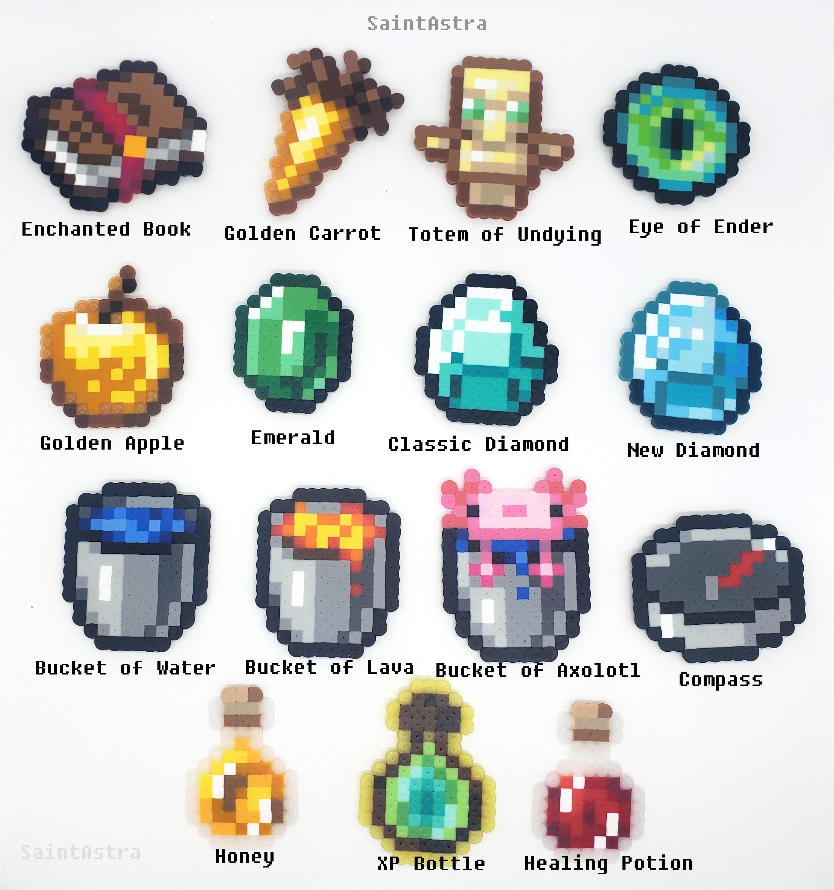 Minecraft Items Pixel Art