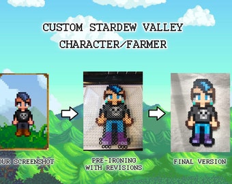 Custom Stardew Valley Farmer/Character Perler Bead Sprite