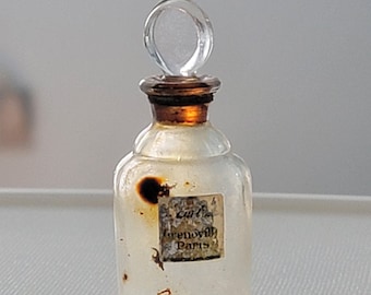 Vintage Miniature Grenoville Paris Perfume Bottle 2 1/4 Inches  - Empty - French