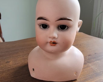 Large 6 Inch Antique German Bisque Doll Head - Marked Special 1 - for Parts or Doll Art