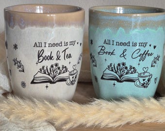 Book and Coffee Mug, Book Lover, Reading Mug, Coffee Mug with Saying, Bookworms, Gift Idea, Ceramic Mug, Coffee Mug, Reading, Tea Mug