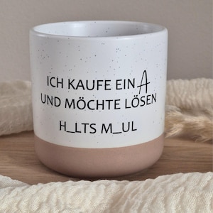 Tasse mit Spruch „Ich kaufe ein…“ Witzig Freche Keramiktasse , Kaffeebecher, Geschenkidee für Männer, Frauen, Freunde, Kollegen, Coffee Mug