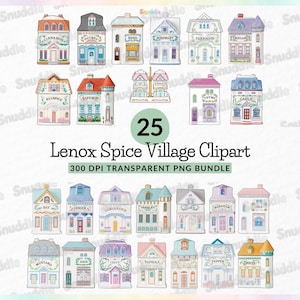 Lenox Spice Village Clipart Set: Pantry, Transparent Background, Stickers, Scrapbooking, DIY