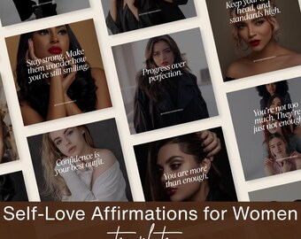 Motivational Quotes for Women: Self-Love Instagram Templates (Edit Canva)