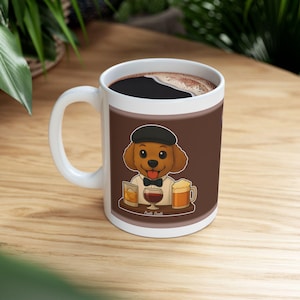 I&#39;m Not An Alcoholic Coffee Dog Mug | Funny Dog Lover Bartender Cup for Cocktail Fans | Poodle coffee mug | Gift for Pet Parents