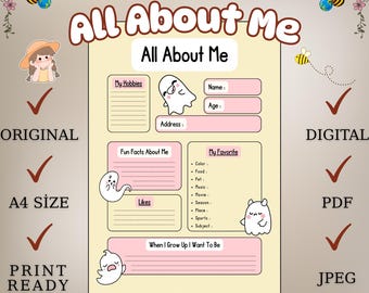 Werkblad Kinderen Alles over mij: ijsbrekeractiviteit op school (afdrukbaar pdf- en jpeg-a4-formaat)