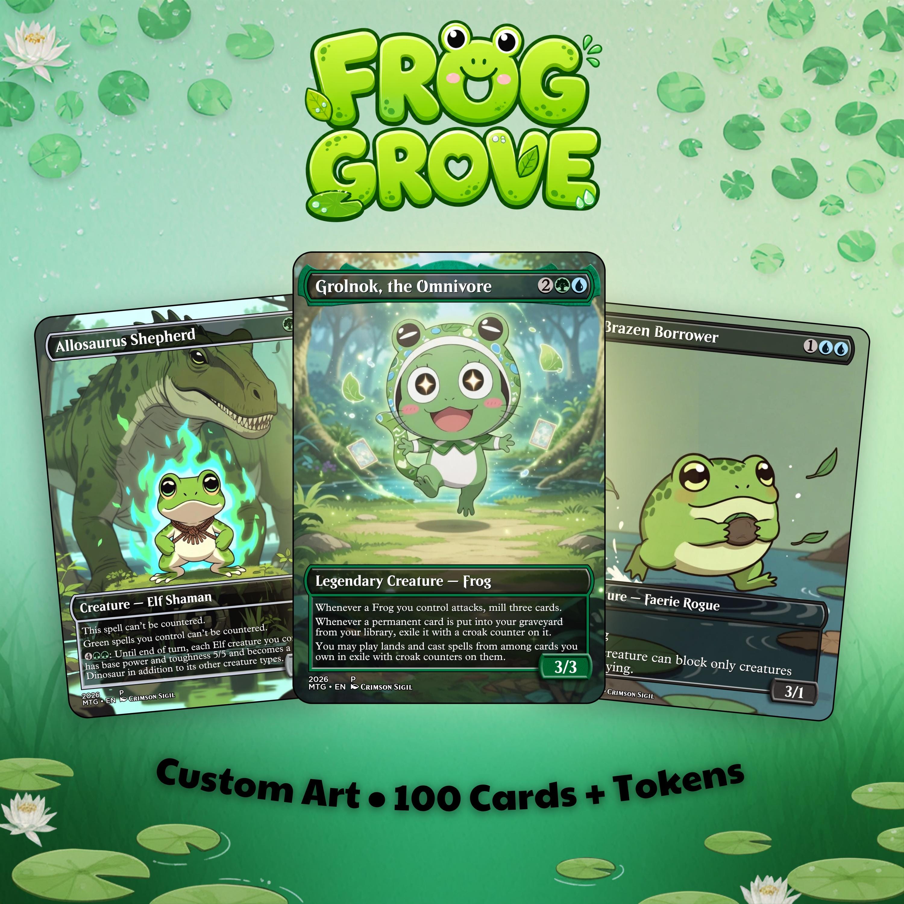 Frog Tribal Commander Deck - Etsy Frog Tribal Commander Deck - Etsy