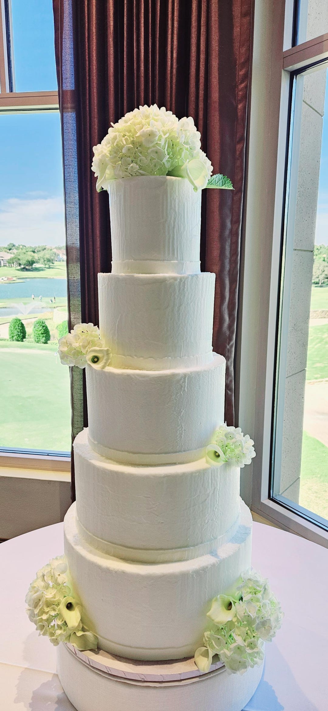 Teared Ribon Custom Tiered Fake Cake: Floral Ribbon Accent Display - Etsy