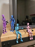 Dummy 13 3d printed. Fully assembled.