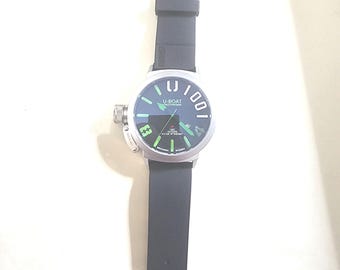 U-BOAT Italo Fontana 1001 meters quarz watch green/black