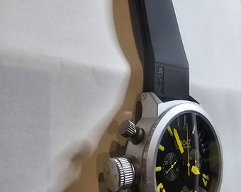 U-BOAT Italo Fontana watch automatic in working order yellow arrows chronograph