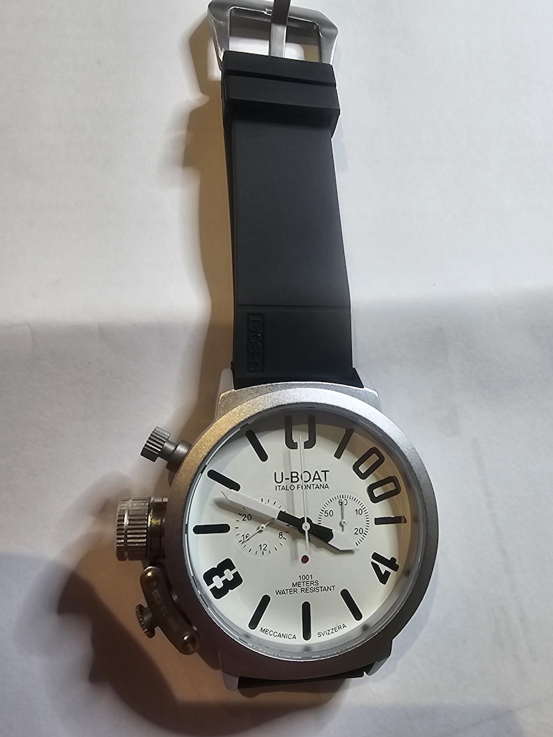 U-BOAT Italo Fontana watch automatic in working order white chronograph image 1
