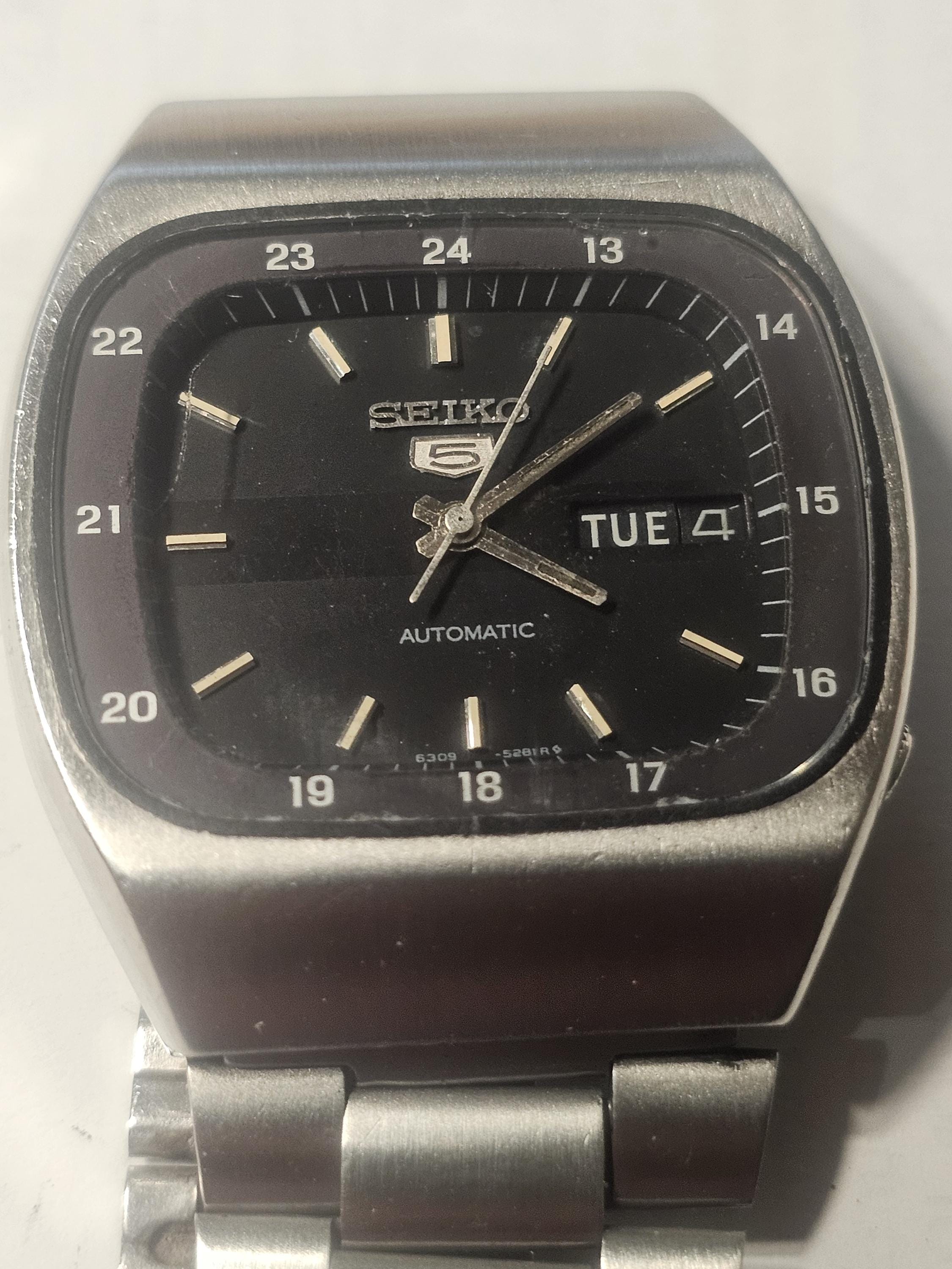 Vintage Seiko 5 Automatic Watch Model 6319-520A Japan - Etsy