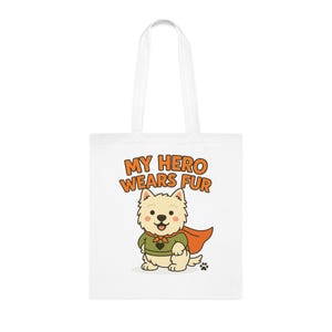 Westie Hero Tote Bag - Super Dog Gift for West Highland Terrier Lovers
