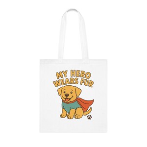 Labrador Hero Tote Bag - Superdog Cartoon Gift for Lab Lovers