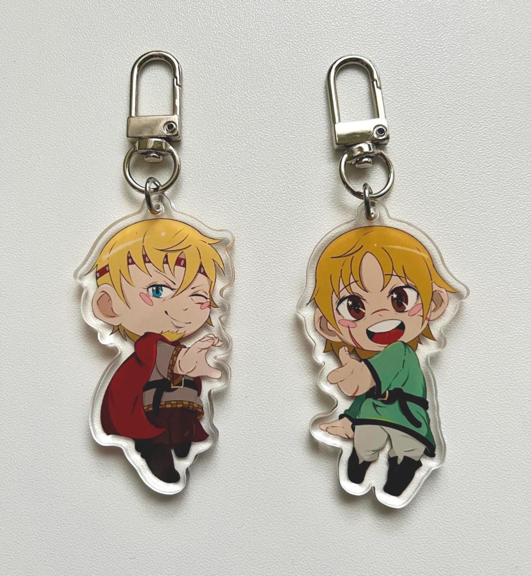 健康アクセサリー VinlandSaga Vinland Saga Matching Keychain Set | Canute and Thorfinn | Acrylic