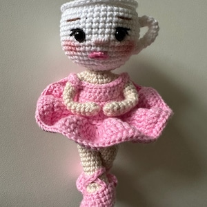 Amigurumi Crochet Pattern Ballerina Cappuccina PDF Doll Tutorial Teacup Head Ballerina Cute Handmade Gift Instant Download