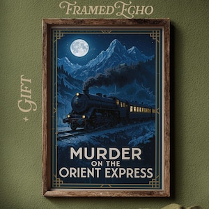 Vintage Orient Express Poster: Art Deco Train Travel Print (Digital Download