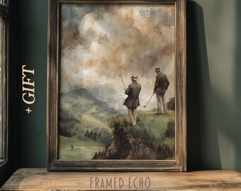 Poster di golf edoardiano: stampa artistica sportiva d'epoca (download digitale)