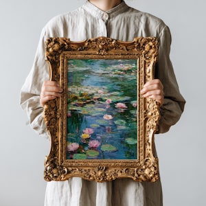 Monet Water Lilies Print: Impressionist Floral Wall Art (Digital Download)