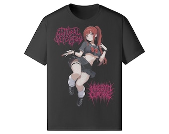 Collaboration officielle Maggot Cupcake avec Guttural Defecation Édition spéciale T-S