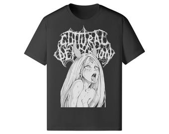 T-shirt officiel de Kaguya Ahegao avec défécation gutturale