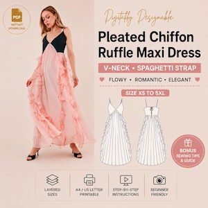layered chiffon dress pattern How to Cut and Sew a Trendy Layered Chiffon Gown