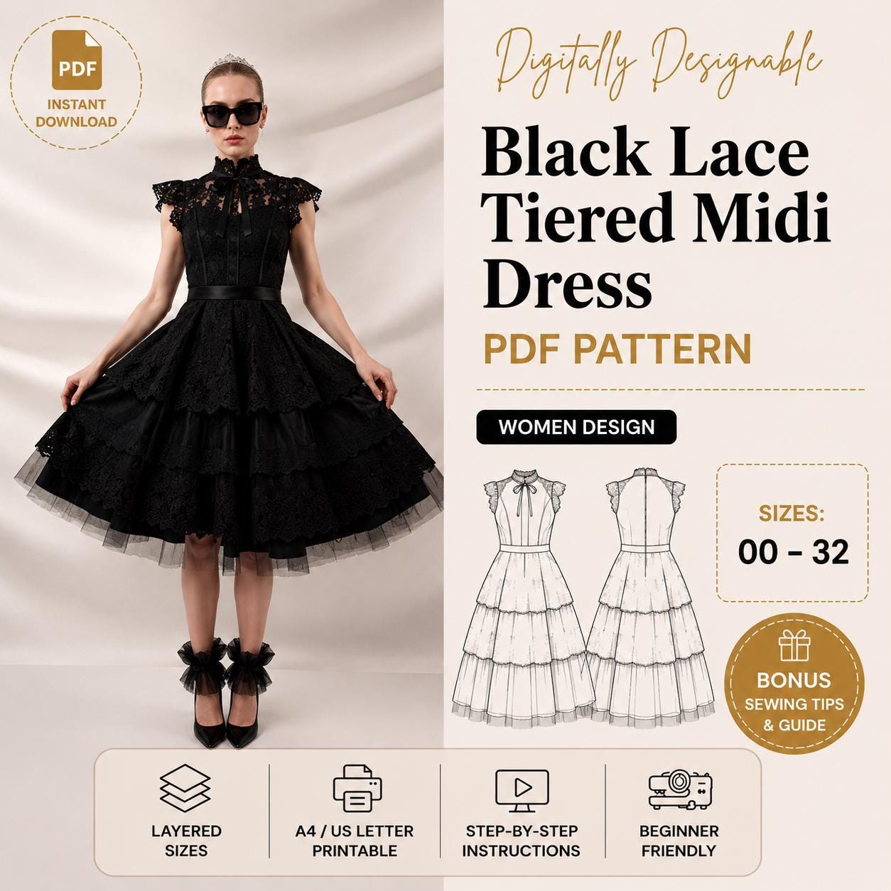 Black Lace Dress - Etsy Black Lace Dress - Etsy