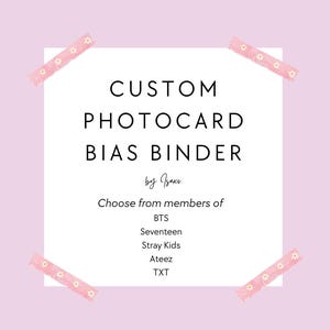 Pasta personalizada A5 com viés Kpop, caderno de couro, capa organizadora com 6 argolas, BTS, Stray Kids, Seventeen, ATEEZ
