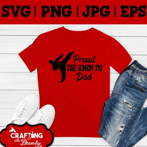 Stolzes Tae Kwon Do Dad Design | SVG | PNG | JPG | eps Schneidedatei