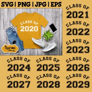 Class of 2020 through 2029 svg designs | SVG | PNG | cut file