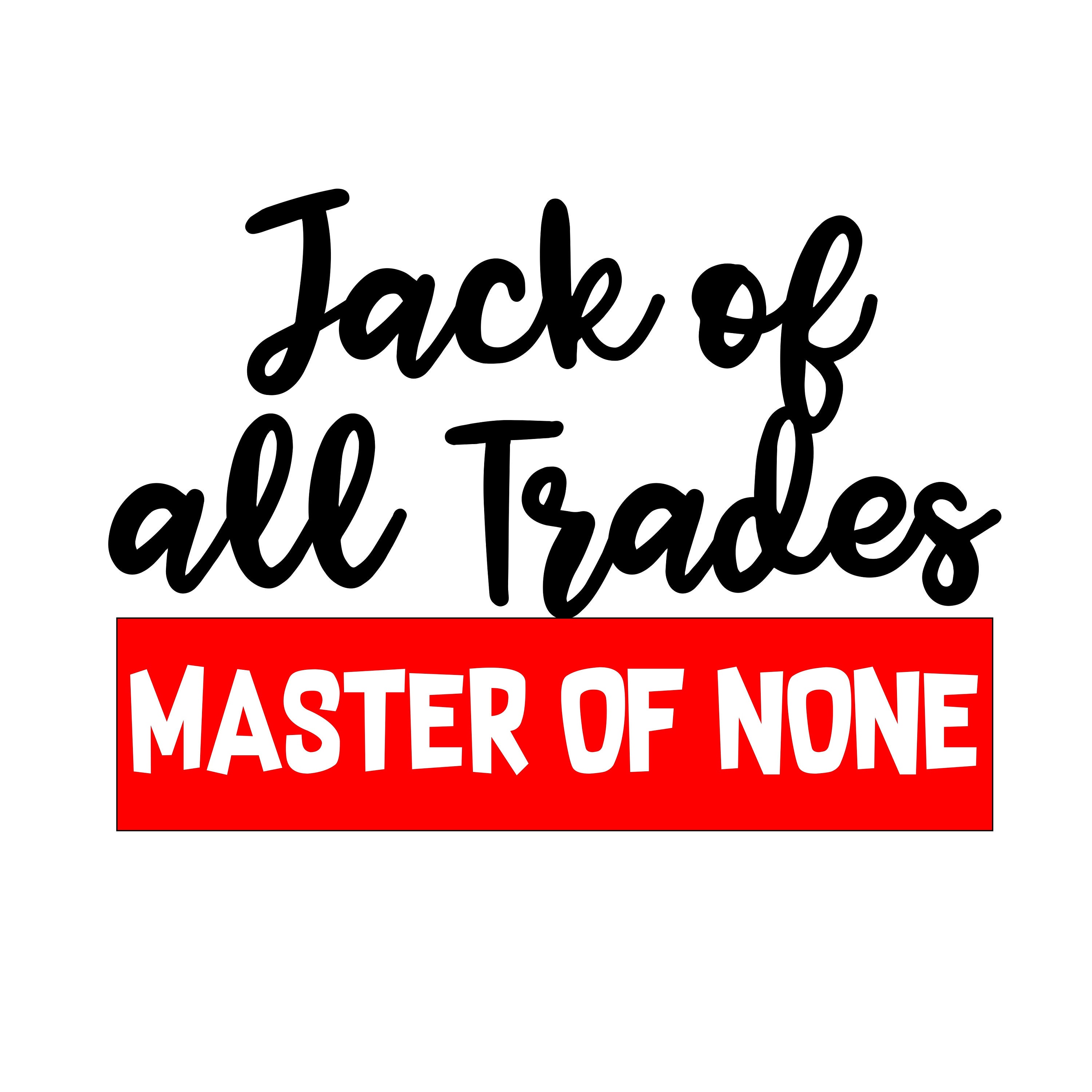 Jack Of All Trades Master Of None Svg Png Eps Cut Etsy Singapore