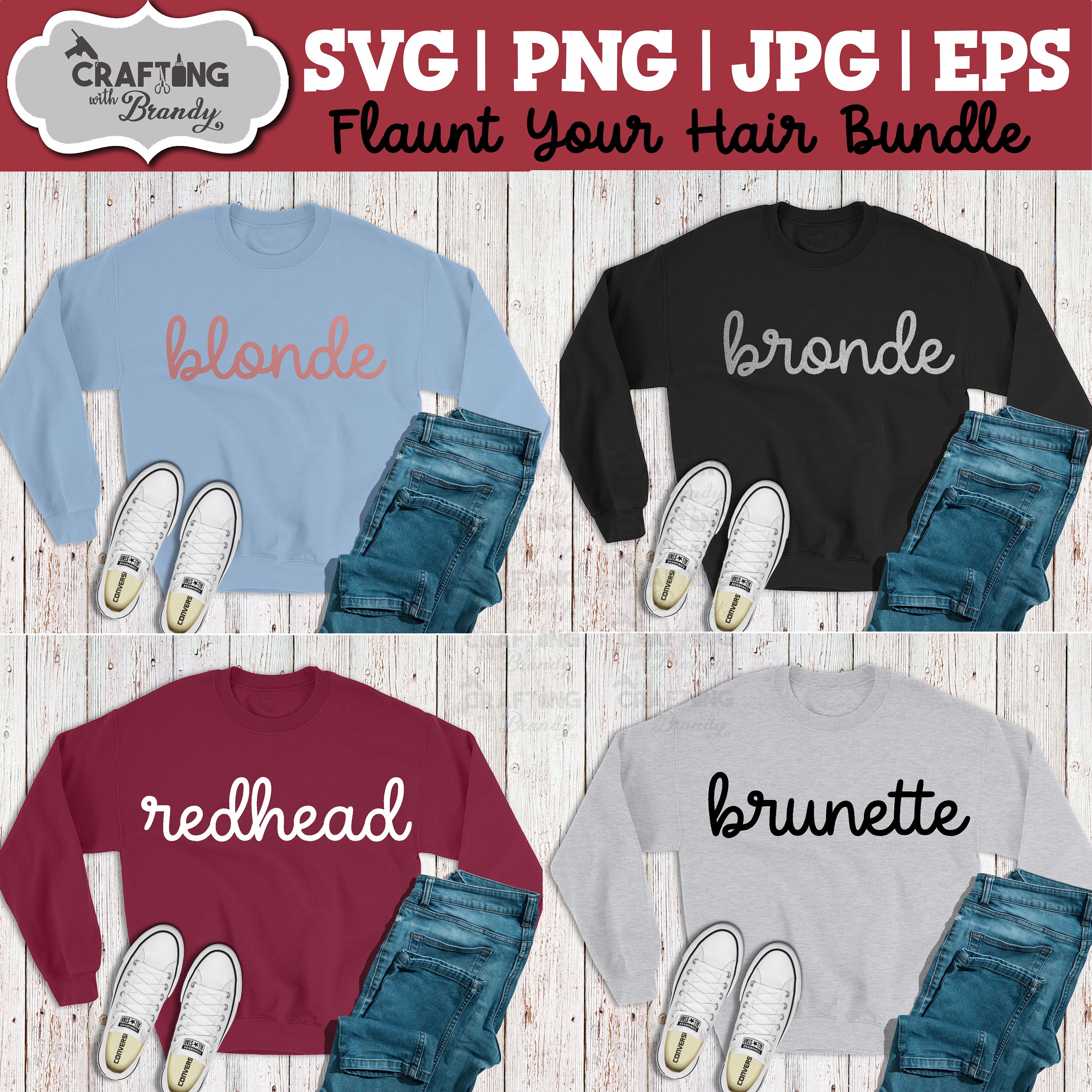 Redhead Blonde Brunette Bronde Flaunt Your Hair Bundle SVG - Etsy Australia Redhead Blonde Brunette Bronde Flaunt Your Hair Bundle SVG - Etsy Australia