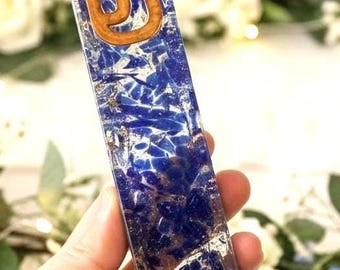 Chuppah Glass Mezuzah Case – Resin Keepsake with Smashed Wedding Shards