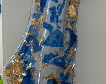 Chuppah Glass Israel Map Mezuzah – Personalized Jewish Wedding Keepsake Gift