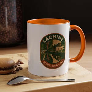 Tasse Lachine Montréal | Tasse à café rétro en céramique 11 oz ou 15 oz | Impression recto-verso | Souvenir de Montréal, cadeau du Canada, fierté du quartier