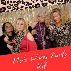 Mob Wives Party Kit - mafia birthday party, hen party, bachelorette, girls night, fancy dress party, immersive experience, themed party, fun