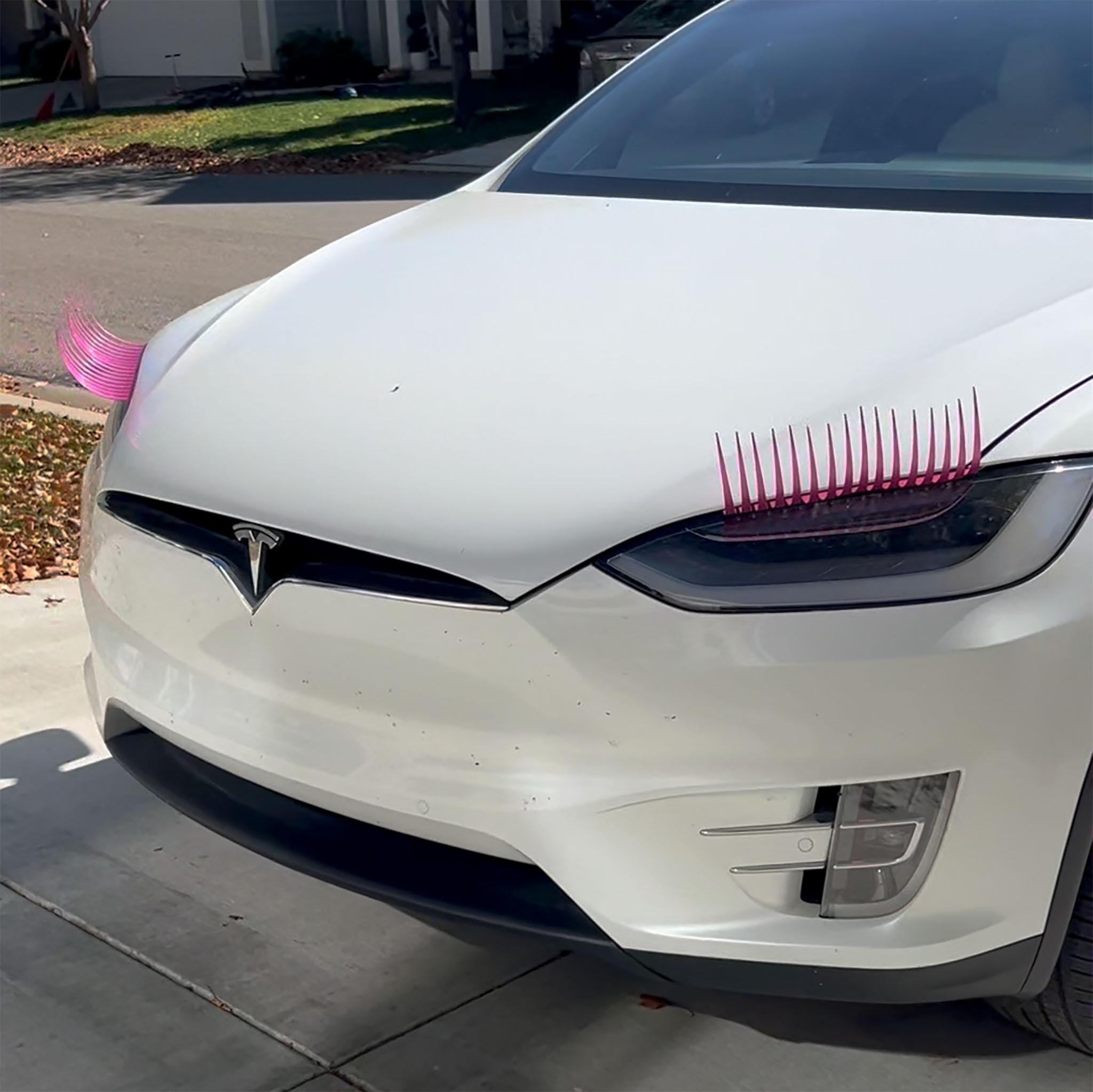 Carlashes PINK SPARKLE Whimsical Giant Headlight Eyelashes - Etsy